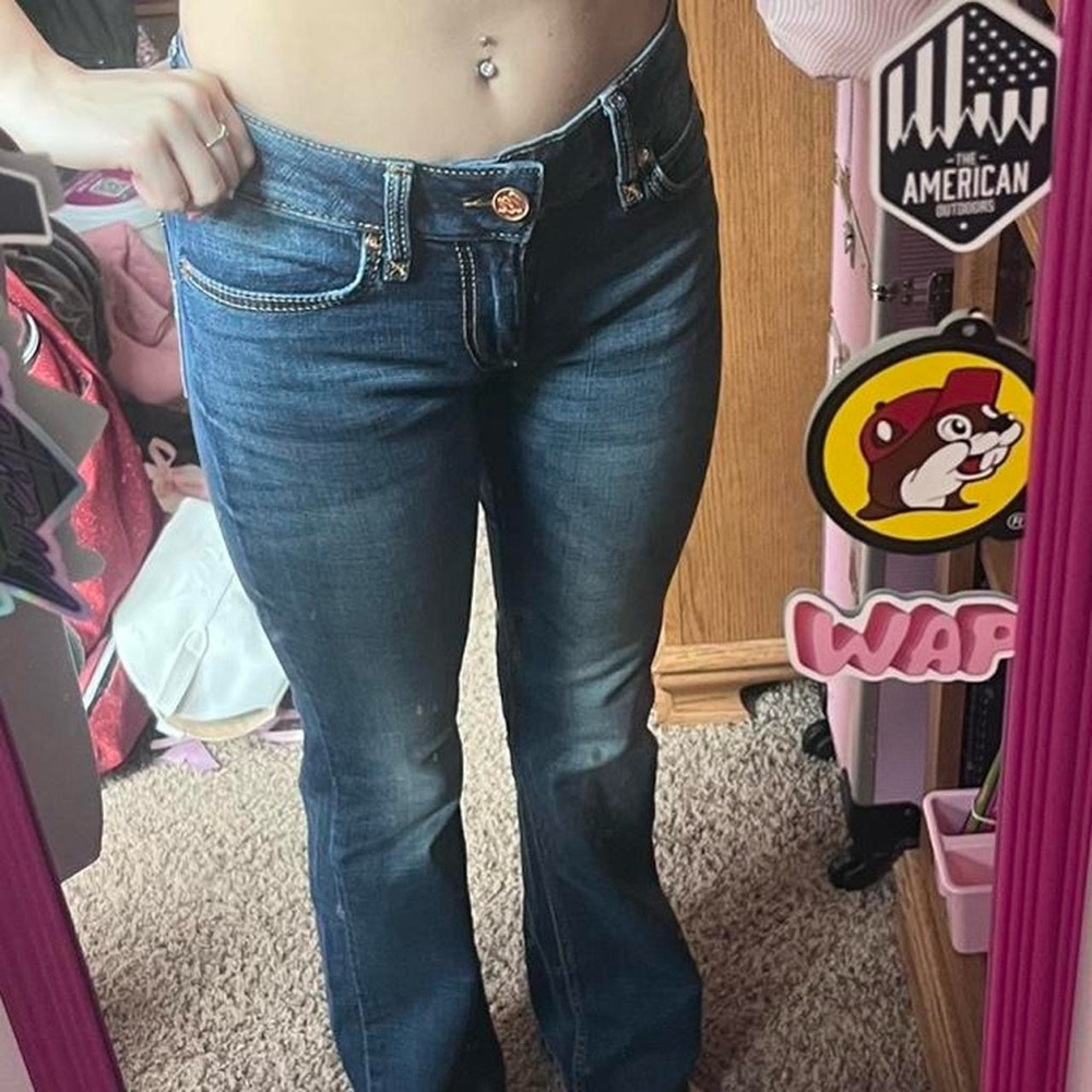 Wrangler Women's Dark Blue Flare Jeans